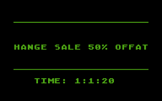 Message Display Program atari screenshot